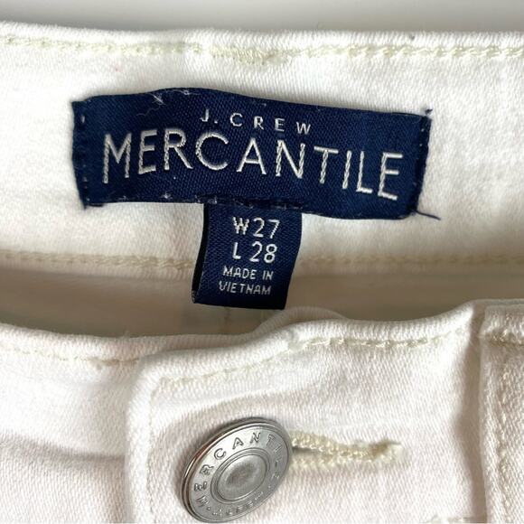 J Crew Mercantile 10” Highest Rise Skinny Jeans Denim Frost Wash Women’s Sz 27 - Picture 6 of 11